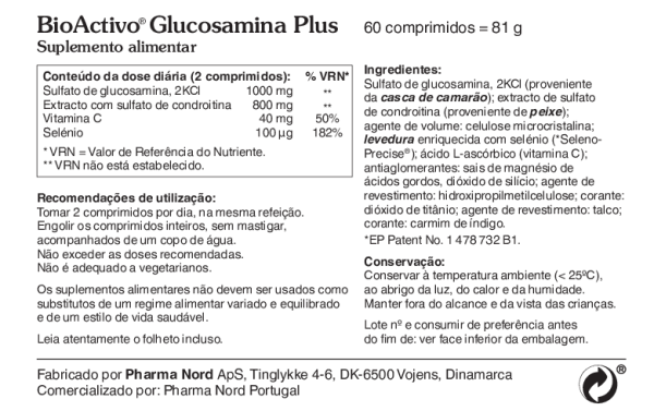 BioActivo Glucosamina Plus - 60 comp. - Image 2