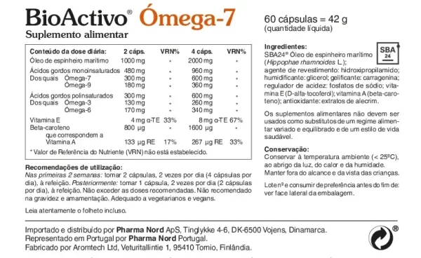 BioActivo Ómega-7 - 60 cáps. - Image 2
