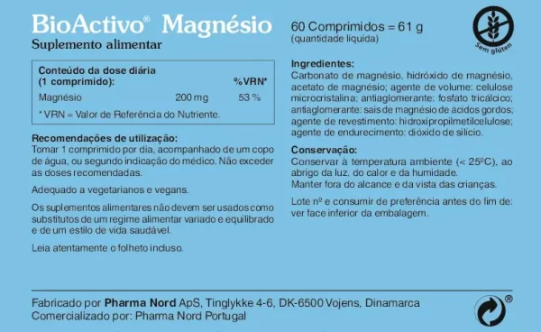 BioActivo Magnésio -60 comp. - Image 2