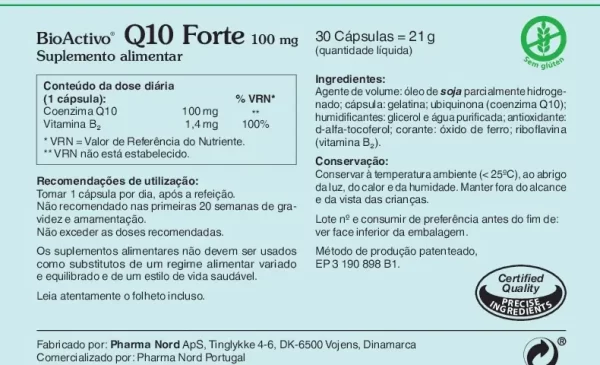 BioActivo Q10 Forte 100 mg- 30 cáps. - Image 2
