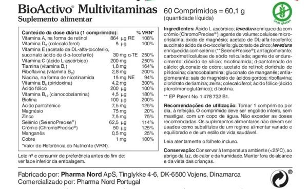 BioActivo Multivitaminas - 60 cáps. - Image 2