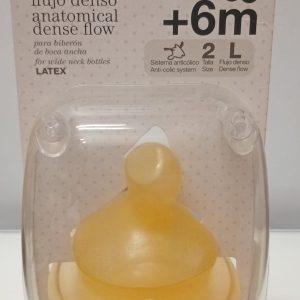 Suavinex ™ tetina anatômica boca em látex boca larga 2L + 6M 2uds