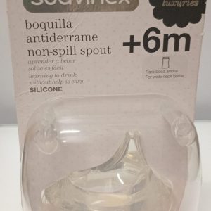 Suavinex - Treino de babete de silicone de substituição. Sistema anti-derrame. +6 Meses