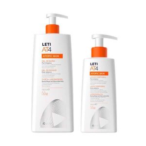 Leti At4 Gel de Banho 750ml + Leite Corporal 250ml Promo
