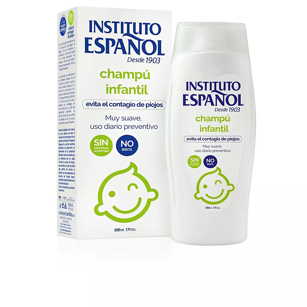 Champô anti-piolhos para crianças do Instituto Español - 500 Ml.