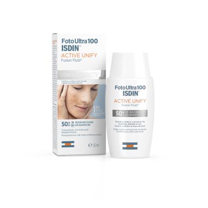 Isdin Fotoultra Active Unify Color Spf50+ 50ml - Protetor Solar Despigmentante