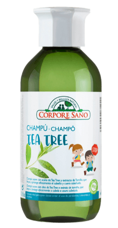 Corpore Sano Champô Anti-piolhos Tea Tree 300Ml. Bio