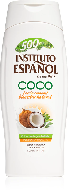 INSTITUTO ESPAÑOL Leite Corporal Coco ‎ ‎- 500ML Hidrata e restaura