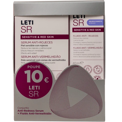LETI SR Sérum Antivermelhidão 30ml + Fluido Antivermelhidão 40ml