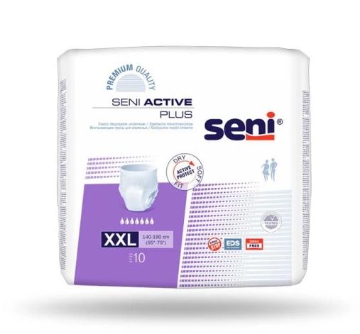 Pacote com 10 calças para incontinência Premium Absorb XXL - uso prolongado para adultos ativos