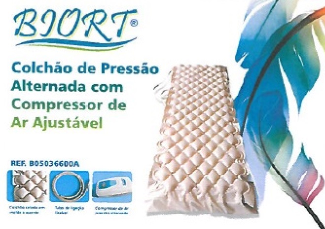 Biort Colchão anti-escaras de pressão alternada com compressor de ar ajustável alveolos