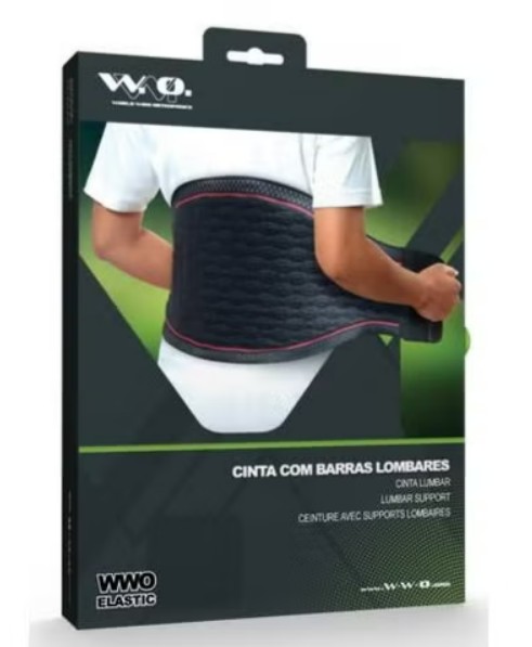 W.W.O. 502 Cinta Lombar com Barras Tamanho M 1 Unidade