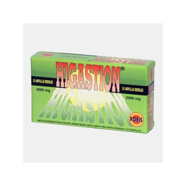 Higastion 2000 mg 20 Ampolas